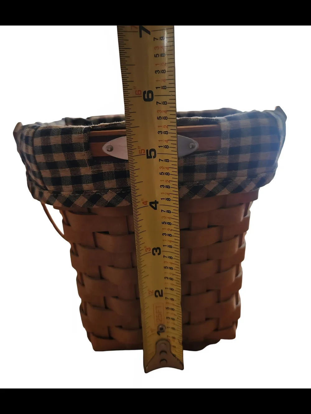 Longaberger 2006 Dresden Tour Basket w/ Plastic Protector & Fabric Liner